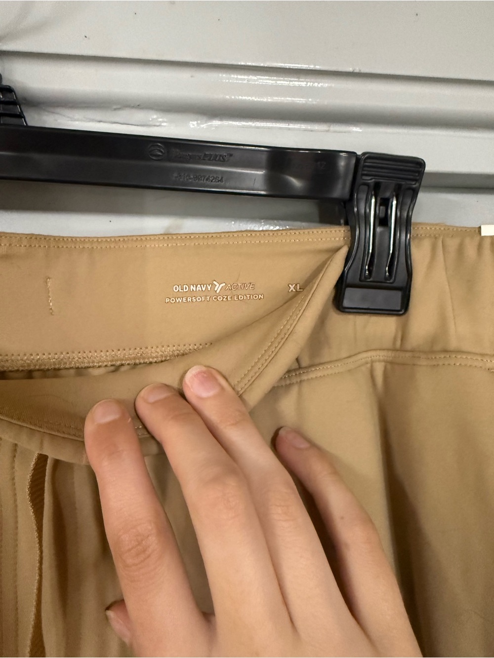NWT Tan Old Navy High Rise Slim Taper Powersoft Coze Joggers - XL - Picture 4 of 7